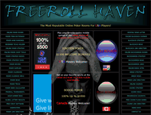 Tablet Screenshot of freerollhaven.com